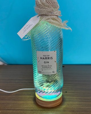 Lamp Isle of Harris Gin handmade