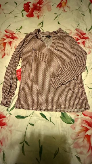 Blusa Mosquitos con Stampa Geometrica