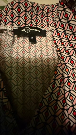 Blusa Mosquitos con Stampa Geometrica