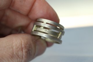 Anillo plata de ley. Joidart. 17 mm, talla 14.