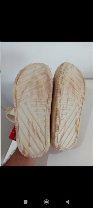 Zuecos Nike Hombre Talla 41 Beige/Marrón