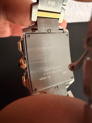 Reloj Cartier Tank Frances Chronoflex Date