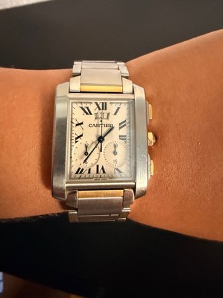 Reloj Cartier Tank Frances Chronoflex Date