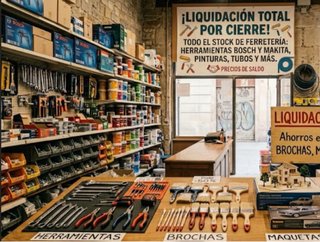 Liquidación total ferretería por cierre