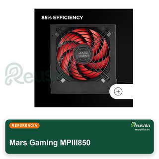 Mars Gaming MPIII850 fuente alimentación eficiente