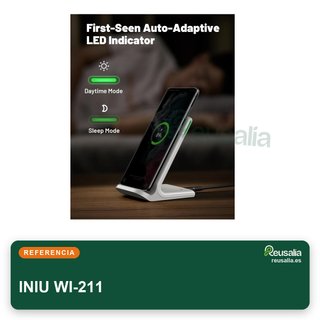 INIU cargador inalámbrico rápido inteligente 15W