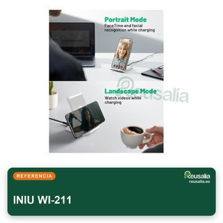 INIU cargador inalámbrico rápido inteligente 15W