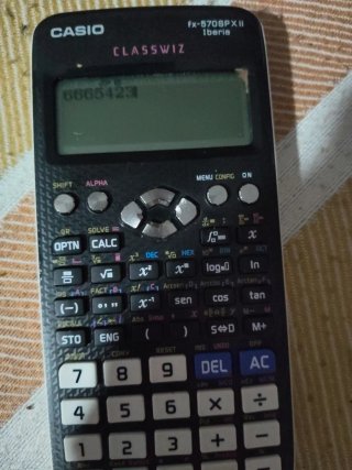 Calculadora Casio Blanca