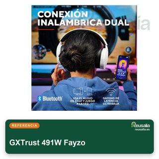 GXTrust Fayzo 491W auriculares gaming inalámbricos