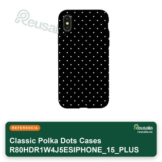 Elegante cover nera con punti bianchi