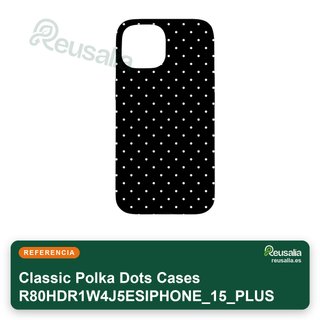 Elegante cover nera con punti bianchi