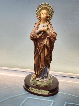 figura religiosa, SANTA MARIA MADALENA, FABRICANTE MARFINITES LF ( 25 CM aprox.)