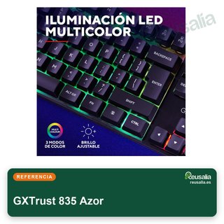 GXTrust 835 Azor Teclado gaming retroiluminado