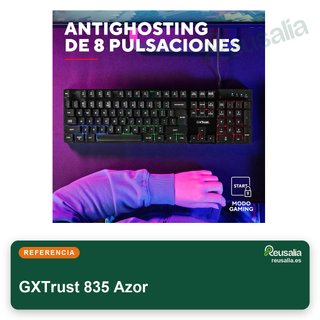 GXTrust 835 Azor Teclado gaming retroiluminado