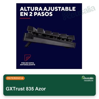 GXTrust 835 Azor Teclado gaming retroiluminado