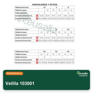 Velilla 103001 pantaloni multitasche da lavoro taglia 42