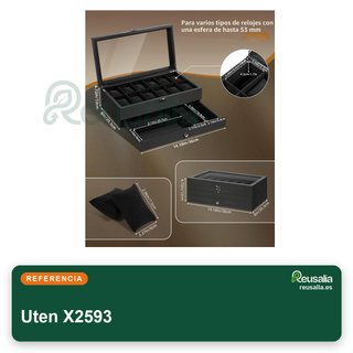 Scatola per orologi in legno a doppio strato Uten