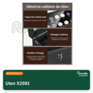 Scatola per orologi in legno a doppio strato Uten