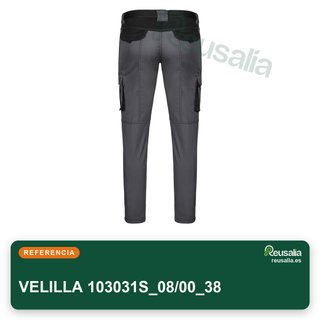 VELILLA pantalone stretch bicolore da lavoro taglia 38