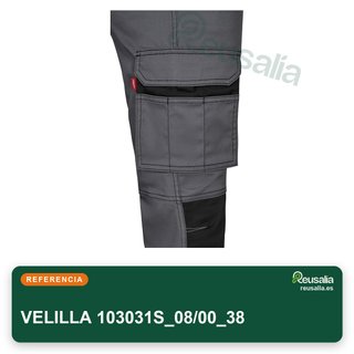 VELILLA pantalone stretch bicolore da lavoro taglia 38