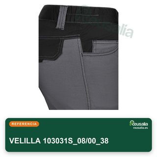 VELILLA pantalone stretch bicolore da lavoro taglia 38