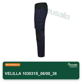 VELILLA pantalone stretch bicolore da lavoro taglia 38