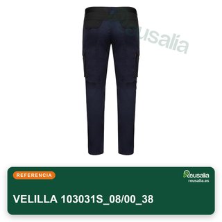 VELILLA pantalone stretch bicolore da lavoro taglia 38