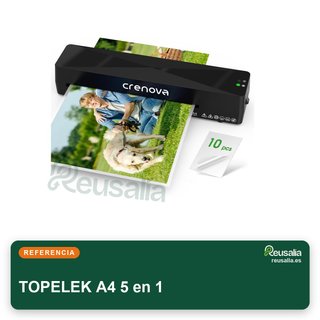 TOPELEK Plastificadora A4 5 en 1 laminadora