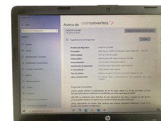 pc portatil hp hp laptop 15-db0011ns
