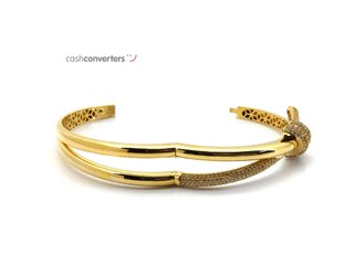 pulsera oro 18k con piedra con circonita