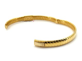 pulsera oro 18k con piedra con circonita