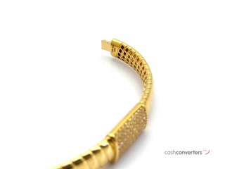 pulsera oro 18k con piedra con circonita