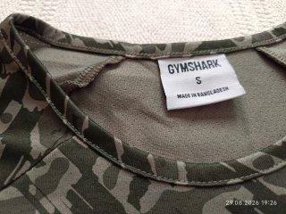 Gymshark Crop Top Manga Larga Estampado Talla S