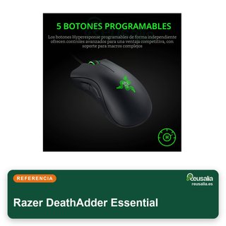 Razer DeathAdder Essential ratón gaming 6400 DPI