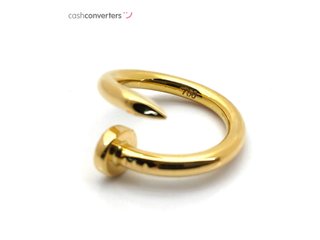 anillo oro 18k con circonita