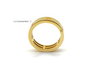 alianza oro 18k con piedra con circonita