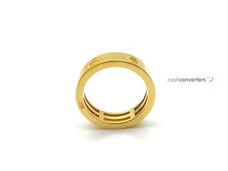 alianza oro 18k con piedra con circonita
