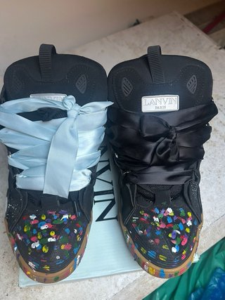 Scarpe Lanvin Nere Multicolor Usate Poco
