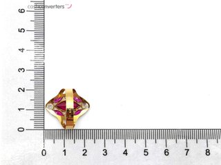 sortija oro 18k con piedra con circonita