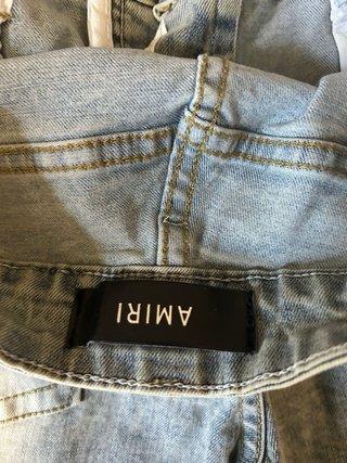 Jeans Amiri Blu Lavaggio Strappati