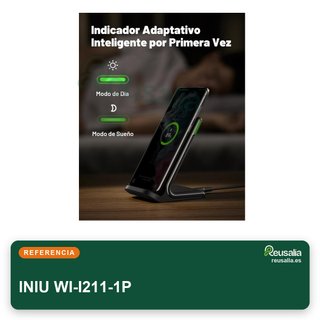 INIU cargador inalámbrico rápido 15W stand