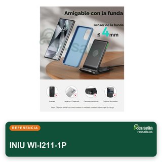 INIU cargador inalámbrico rápido 15W stand