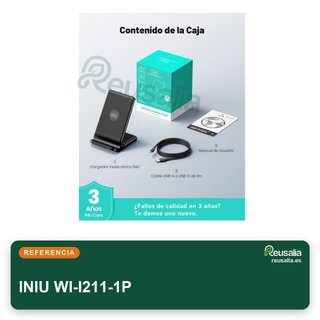 INIU cargador inalámbrico rápido 15W stand