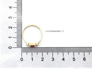 anillo oro 18k con piedra con circonita