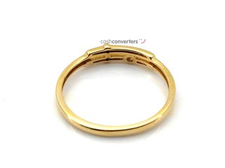 anillo oro 18k con circonita