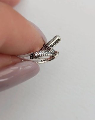 Colgante Pandora Cruz Brillante Plata