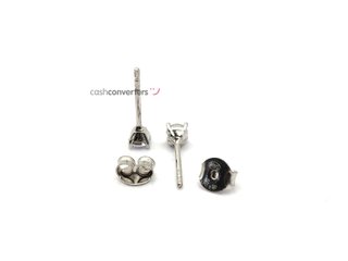 pendientes oro 18k con piedra con circonita