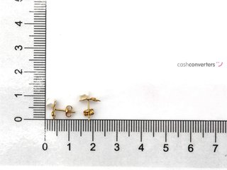 pendientes oro 18k con piedra con perla,circonita