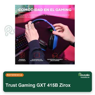 Trust Gaming GXT 415B Zirox auriculares gaming