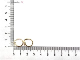 argollas oro 18k